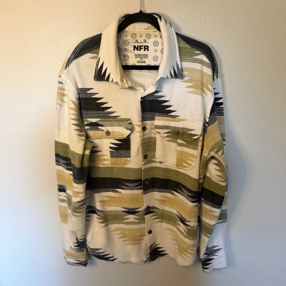 NFR Western Aztec Button Up Shacket Women's Size XL